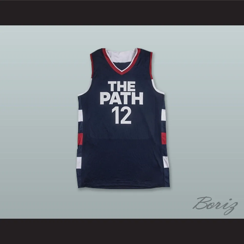 Zion Williamson 12 The Path USA Navy Blue Basketball Jersey