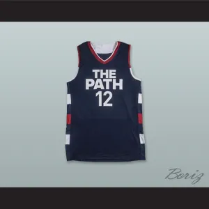 Zion Williamson 12 The Path USA Navy Blue Basketball Jersey