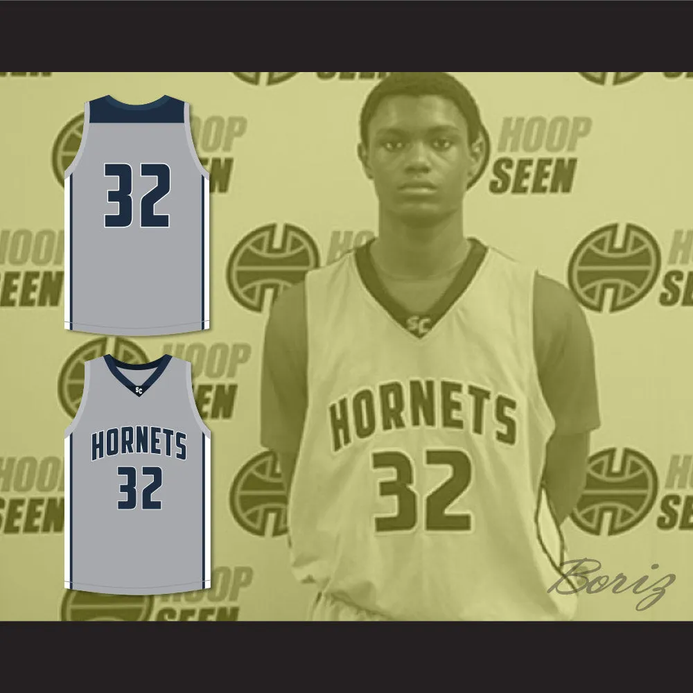 Zion Williamson 32 South Carolina Hornets Gray Basketball Jersey 1