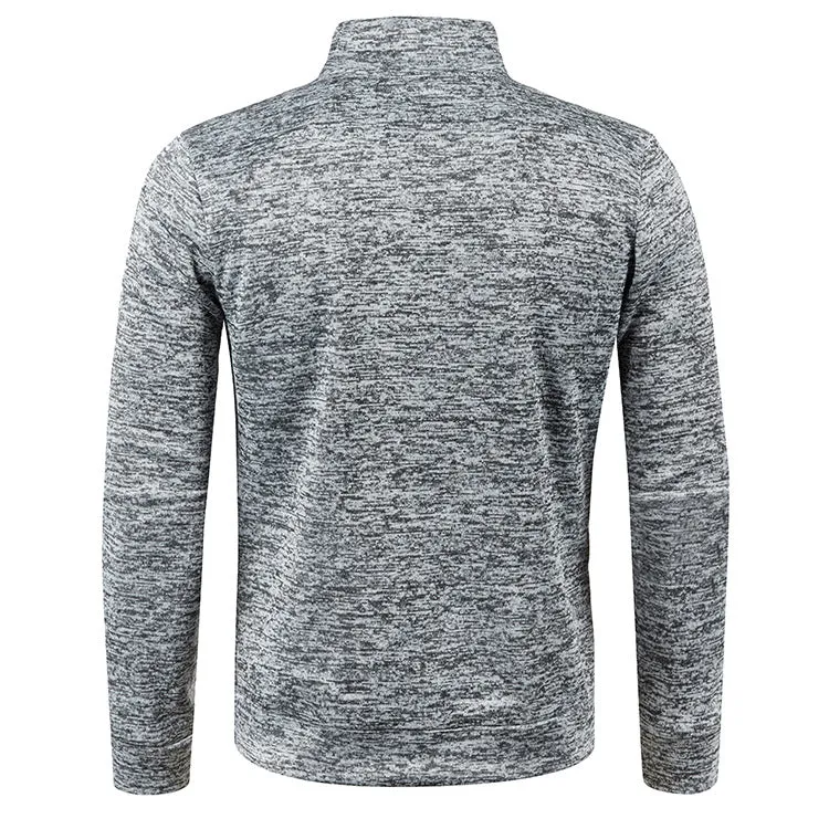 ZIPPER TURTLE NECK SWEATSHIRT