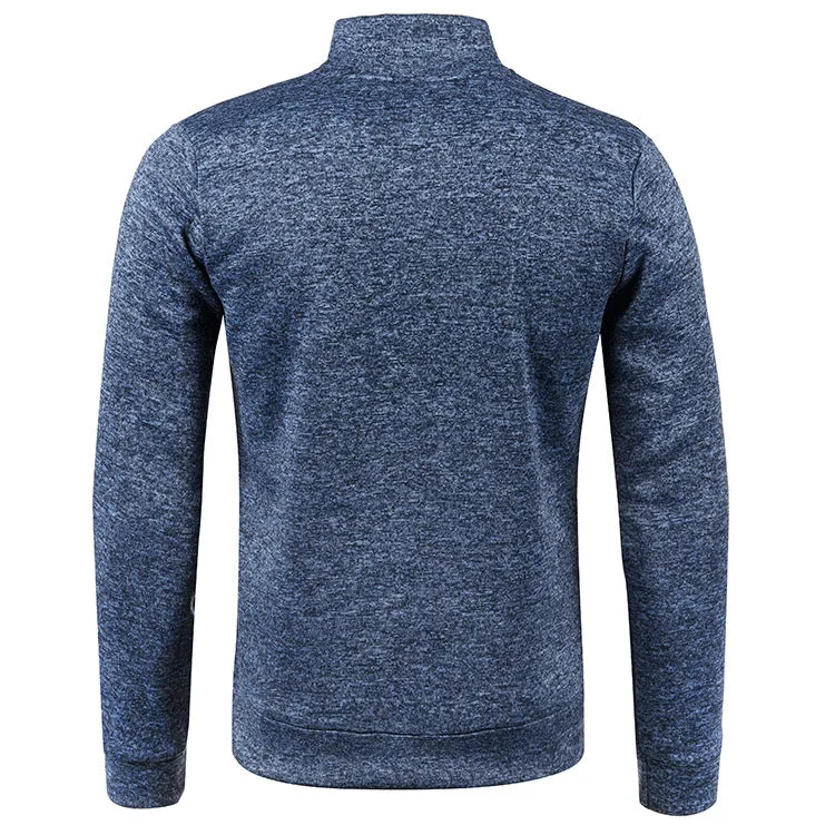 ZIPPER TURTLE NECK SWEATSHIRT