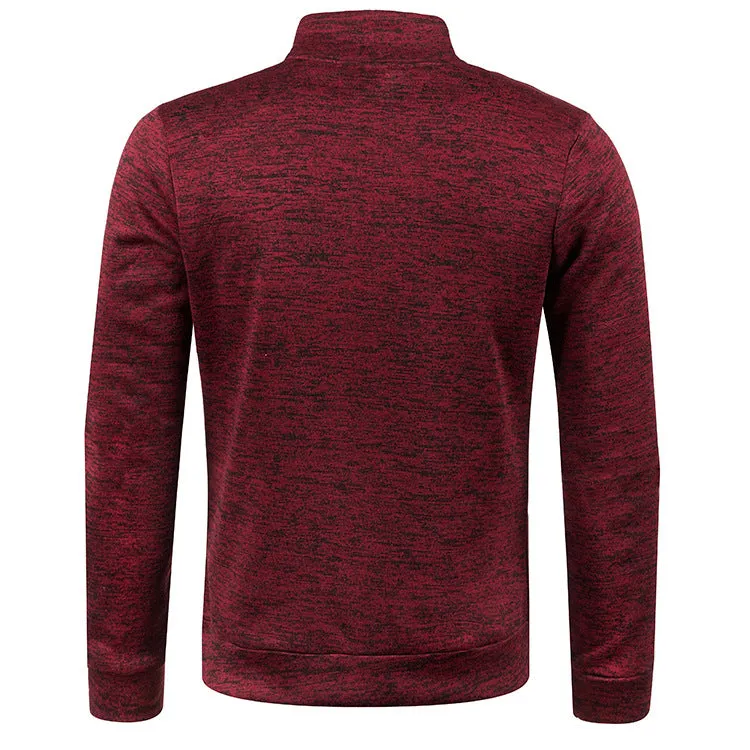 ZIPPER TURTLE NECK SWEATSHIRT