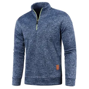 ZIPPER TURTLE NECK SWEATSHIRT