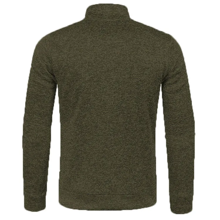 ZIPPER TURTLE NECK SWEATSHIRT